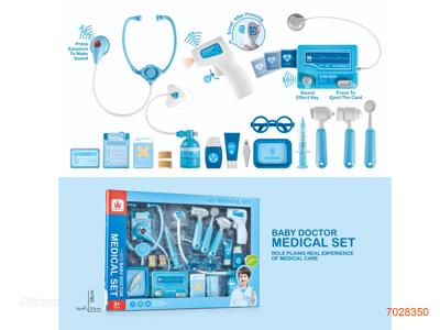 DOCTOR SET W/LIGHT/SOUND/3AG13 BATTERIES W/O 2AAA BATTERIES