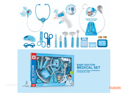 DOCTOR SET W/LIGHT/SOUND/3AG13 BATTERIES W/O 2AAA BATTERIES