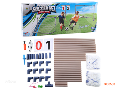 SOCCER SET W/16CM BALL/INFLATOR