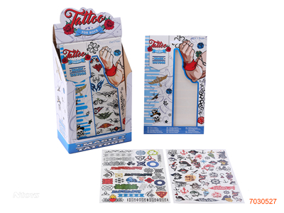 TATTOO STICKERS 36OCS/DISPLAY BOX