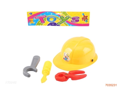WORKERS ACCESSORIES SET W/HAT