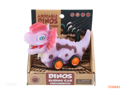 VINYL FREE WHEEL DINOSAUR CAR