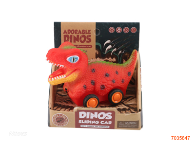 VINYL FREE WHEEL DINOSAUR CAR