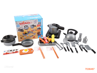 COOKING SET W/LIGHT/SOUND W/O 3AA BATTERIES