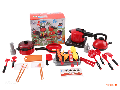 COOKING SET W/LIGHT/SOUND W/O 3AA BATTERIES