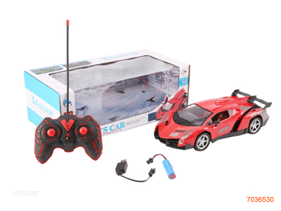 1:16 5CHANNELS R/C CAR W/LIGHT/3.7V BATTERY PACK IN CAR/USB CABLE W/O 2*AA BATTERIES IN CONTROLLER 2COLOURS