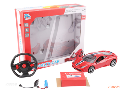 27MHZ 1:16 5CHANNELS R/C CAR W/LIGHT/3.7V BATTERIE PACK IN CAR/USB CABLE W/O 2*AA BATTERIES IN CONTROLLER 2COLOURS