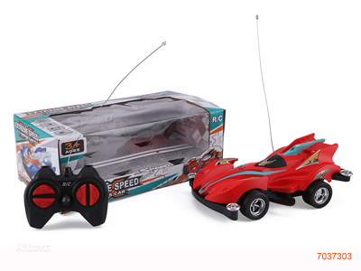 4CHANNELS R/C CAR  W/LIGHT W/O 3*AA BATTERIES IN CAR/2*AA BATTERIES IN CONTROLLER