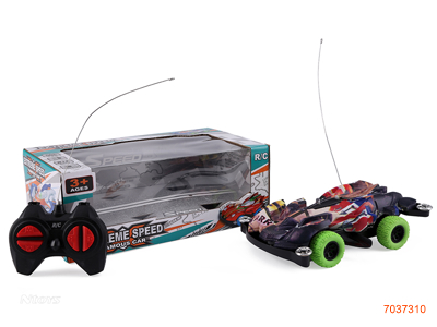 4CHANNELS R/C CAR  W/LIGHT W/O 3*AA BATTERIES IN CAR/2*AA BATTERIES IN CONTROLLER