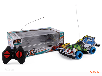 4CHANNELS R/C CAR  W/LIGHT W/O 3*AA BATTERIES IN CAR/2*AA BATTERIES IN CONTROLLER