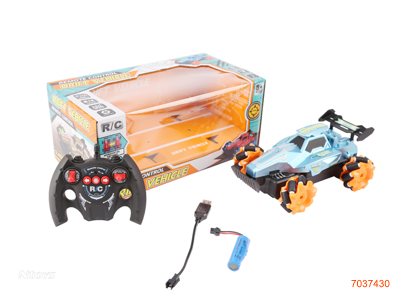 2.4G 6CHANNELS R/C CAR W/LIGHT/MUSIC/3.7V BATTERY PACK IN CAR/USB CABLE W/O 2*AA BATTERIES IN CONTROLLER