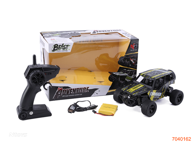 2.4G 1:18 4CHANNELS R/C DIE-CAST CAR W/3.7V BATTERY PACK IN CAR/USB CABLE W/O 2*AA BATTERIES IN CONTROLLER