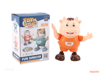 B/O DANCE COW W/LIGHT/MUSIC W/O 3AA BATTERIES