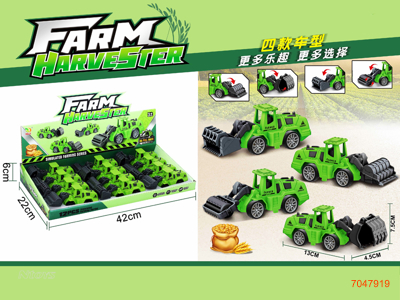 P/B FARM TRUCK 12PCS/DISPLAY BOX 4ASTD