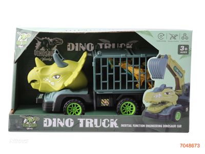 F/P DINOSAUR CAR W/2PCS DINOSAUR