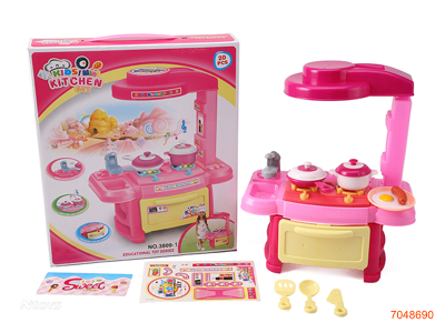 KITCHEN SET W/LIGHT/MUSIC W/O 2*AA BATTERIES