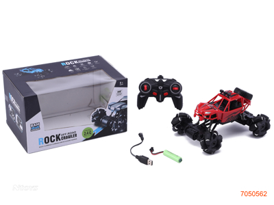 2.4G 6CHANNELS R/C CAR W/LIGHT/3.7V BATTERY PACK IN CAR/USB CABLE W/O 2*AA BATTERIES IN CONTROLLER 2COLOURS