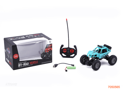 2.4G 4CHANNELS R/C CAR W/LIGHT/3.7V BATTERY PACK IN CAR/USB CABLE W/O 2*AA BATTERIES IN CONTROLLER 2COLOURS