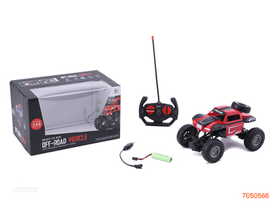 2.4G 4CHANNELS R/C CAR W/LIGHT/3.7V BATTERY PACK IN CAR/USB CABLE W/O 2*AA BATTERIES IN CONTROLLER 2COLOURS