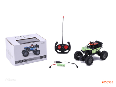 1:18 4CHANNELS R/C DIE-CAST CAR W/LIGHT/3.7V BATTERY PACK IN CAR/USB CABLE W/O 2*AA BATTERIES IN CONTROLLER 2COLOURS
