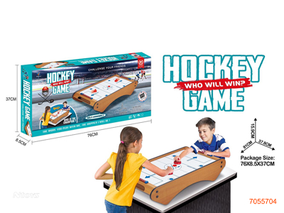 WOODEN HOCKEY TABLE GAME