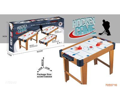 WOODEN HOCKEY TABLE GAME