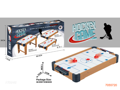 WOODEN HOCKEY TABLE GAME