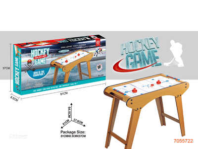 WOODEN HOCKEY TABLE GAME