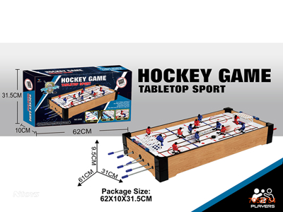 WOODEN HOCKEY TABLE GAME