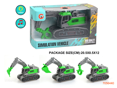 F/P FRAM TRUCK W/LIGHT/SOUND/3*AG3 BATTERIES 3ASTD