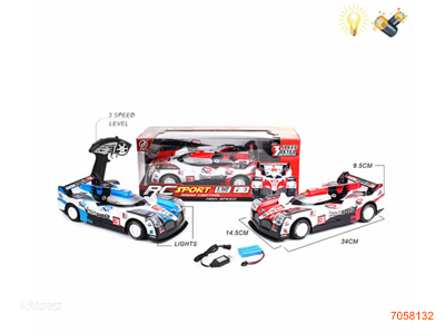 2.4G 1:12 4CHANNEL R/C CAR W/LIGHT/7.4V BATTERY PACK/USB CABLE, W/O 3*AA BATTERIES IN CONTROLLER 2COLOURS