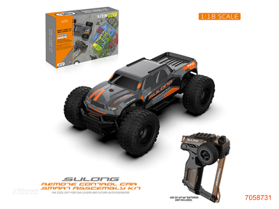 2.4G 1:18 4CHANNEL DIY R/C CAR W/O 3*AA BATTERIES IN CAR/2*AA BATTERIES IN CONTROLLER