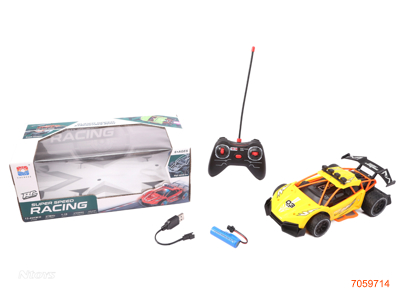 27MHZ 1:16 4 CHANNEL R/C CAR W/LIGHT,W/3.7V BATTERY PACK/USB CABLE,W/O 2*AA BATTERIES IN CONTROLLER 2COLORS