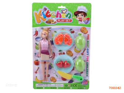 FOOD CUT SET W/DOLL