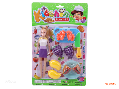 FOOD CUT SET W/DOLL