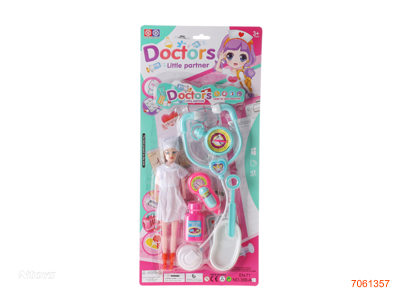 DOCTOR SET W/25CM EMPTY BODY FASHION DOLL