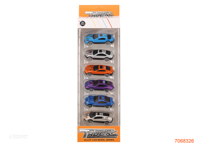 FREE WHEEL DIE-CAST CAR 6PCS