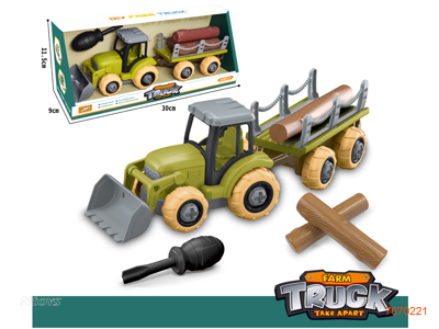 ASSEMBLING FREE WHEEL FARM TRUCK W/3PCS TIMBER