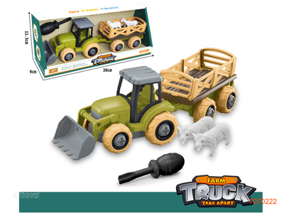 ASSEMBLING FREE WHEEL FARM TRUCK W/2PCS SHEEP