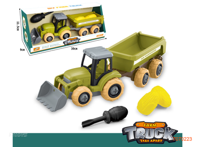 ASSEMBLING FREE WHEEL FARM TRUCK W/2PCS CORN