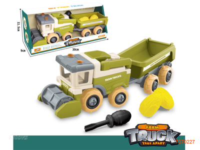 ASSEMBLING FREE WHEEL FARM TRUCK W/2PCS CORN