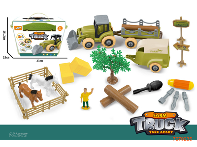 ASSEMBLING FREE WHEEL FARM TRUCK SET