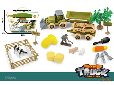 ASSEMBLING FREE WHEEL FARM TRUCK SET