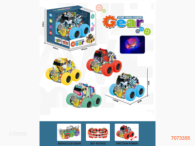 F/P CAR W/LIGHT/3*AG3 BATTERIES 4COLOURS