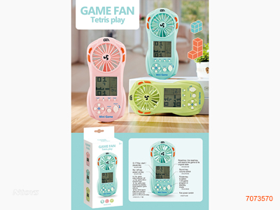 FAN GAME PLAYER W/O 3*AA BATTERIES 3COLOURS