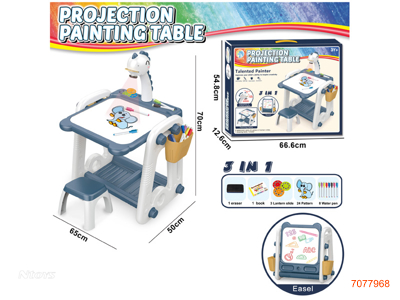 DRAWING TABLE W/PROJECTION/MUSIC W/O 3*AA BATTERIES