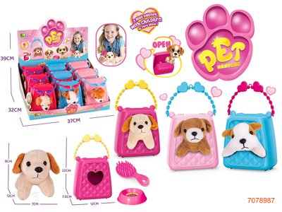 PET HANDBAG 9PCS/DISPLAY BOX 3COLOURS