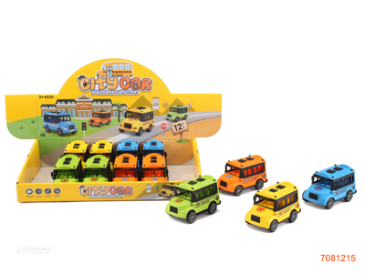 P/B CAR 12PCS/DISPLAY BOX 4COLOURS