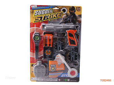 POLICE SET W/SOFT BULLET GUN