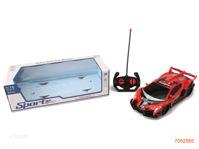 27MHZ 1:14 4CHANNELS R/C CAR W/O 4*AA BATTERIES IN CAR/2*AA BATTERIES IN CONTROLLER 2COLOURS